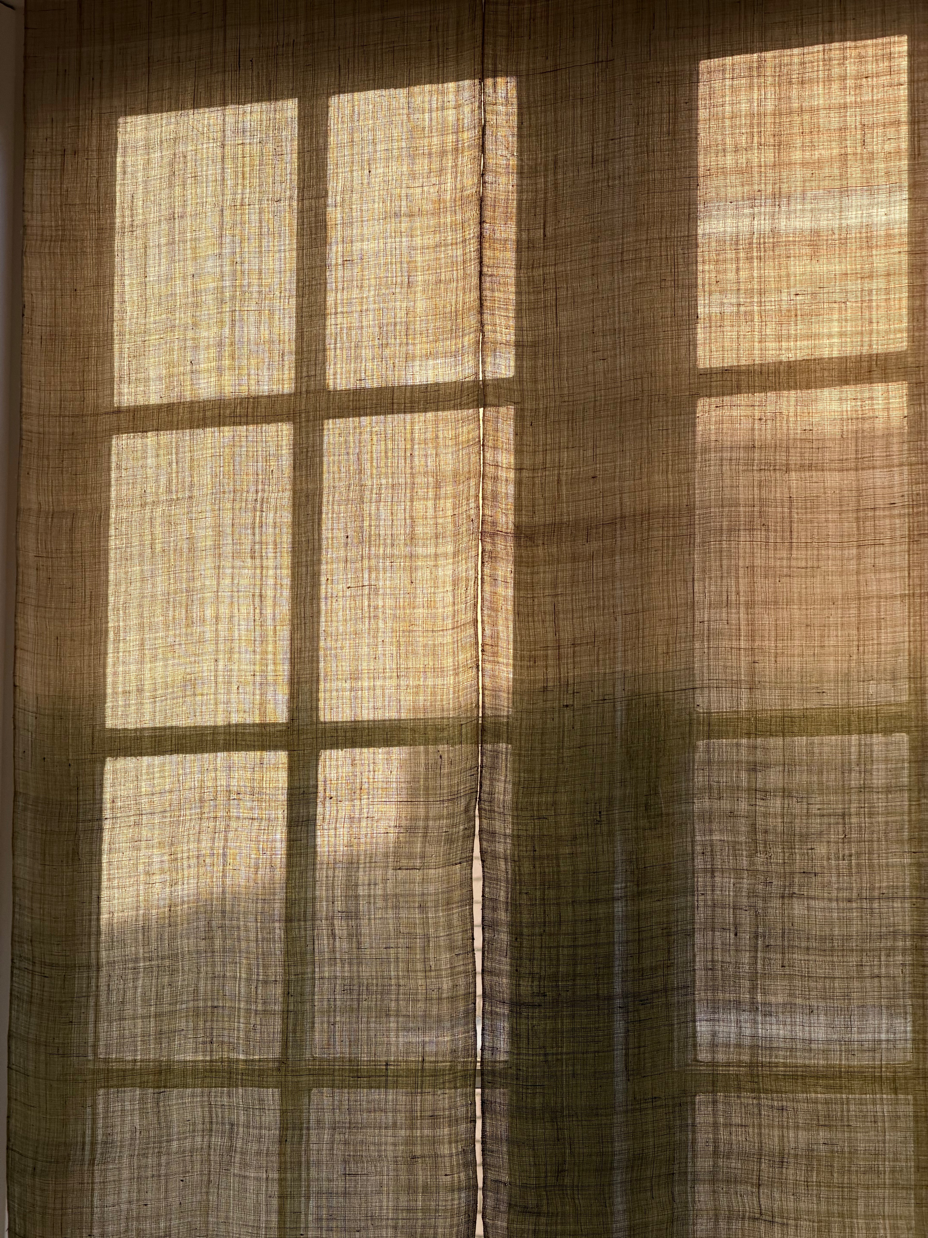 Vintage Japanese Handwoven Hemp/Ramie Noren