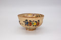 Vintage Japanese Iro-e Matcha Bowl with Procession Motif