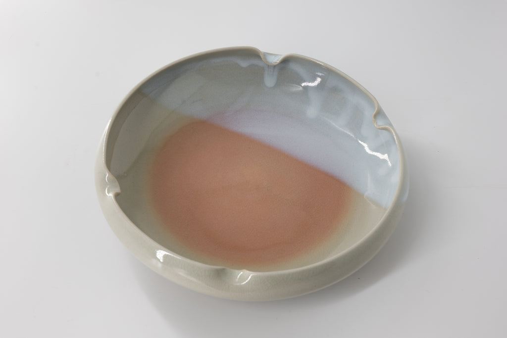 Vintage Hagi Ware Sculptural Serving Bowl