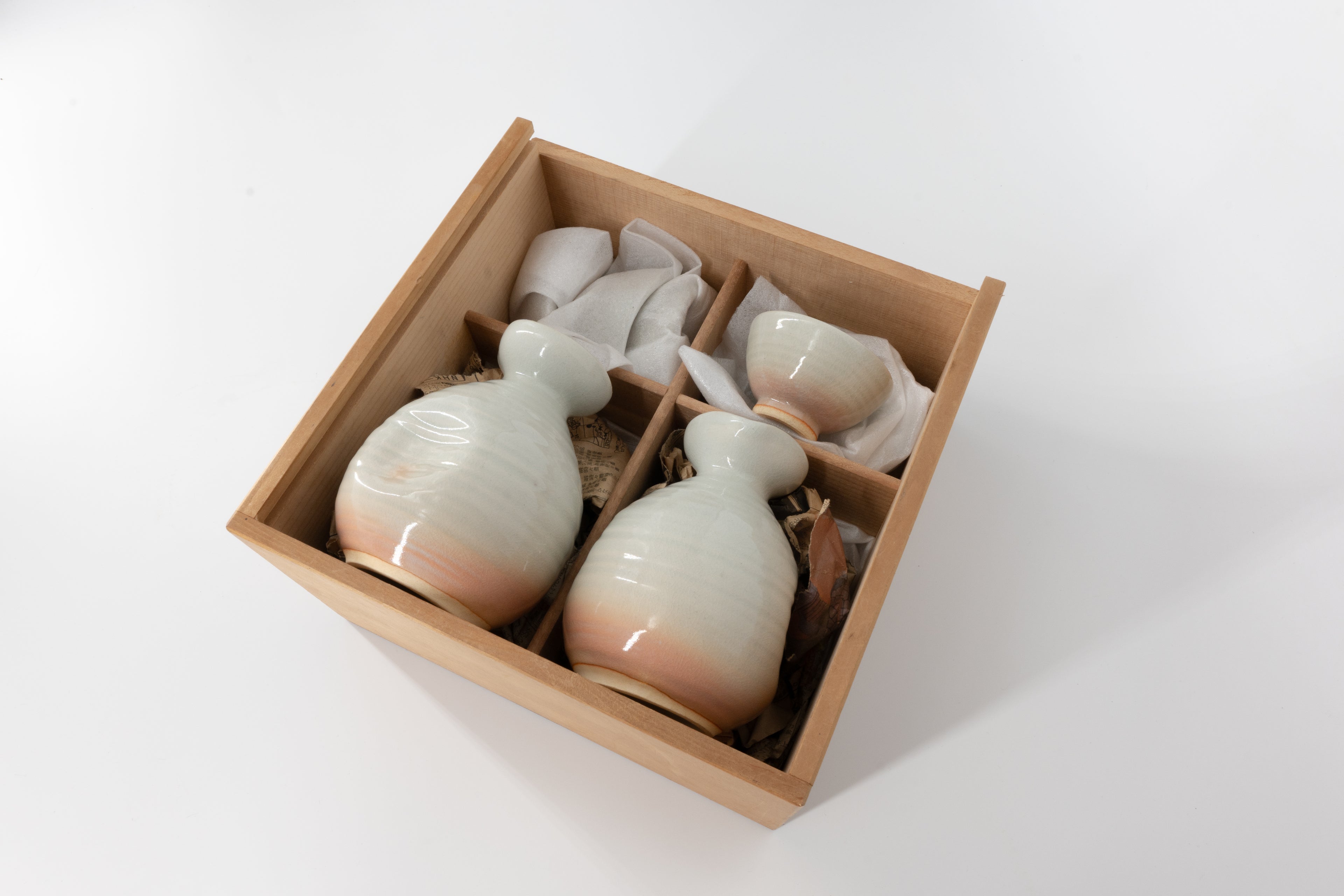Vintage Hagi Ware Seven-Piece Sake Set