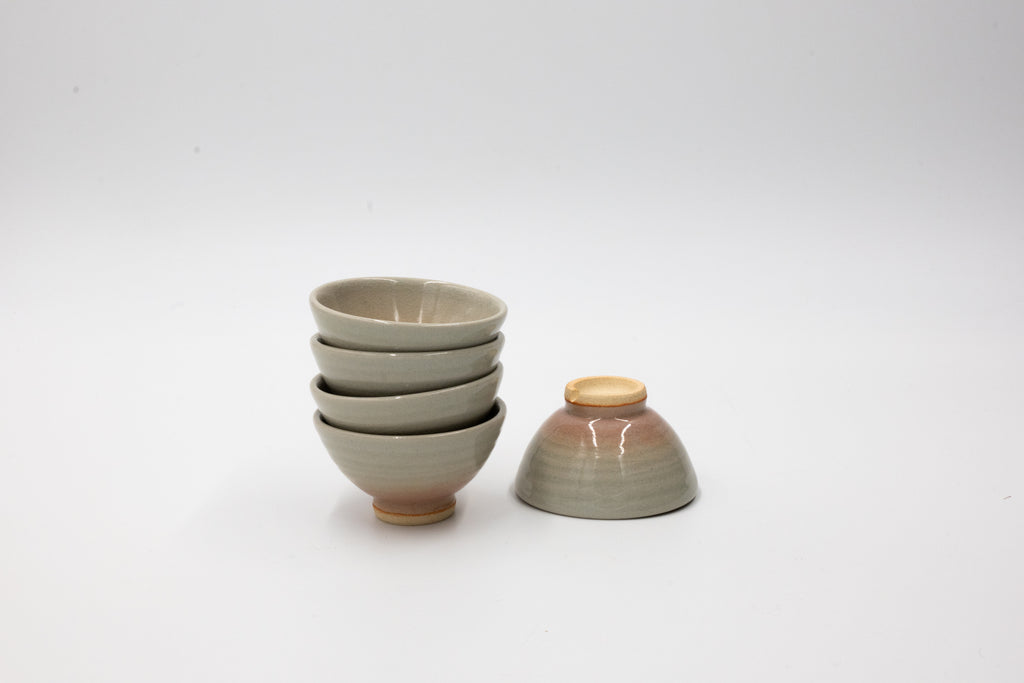 Vintage Hagi Ware Seven-Piece Sake Set