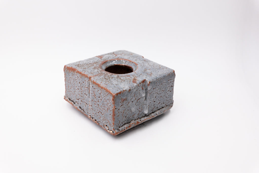 Shino Ware Ikebana Vessel with Kenzan