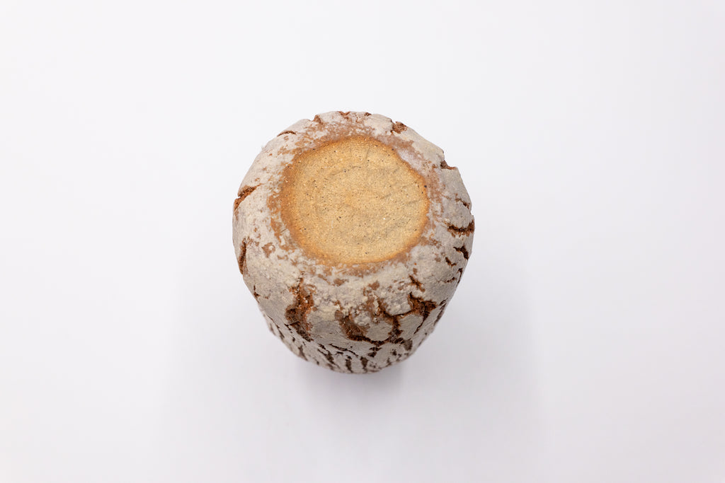 Vintage Shino Sake Bottle and Small Vase
