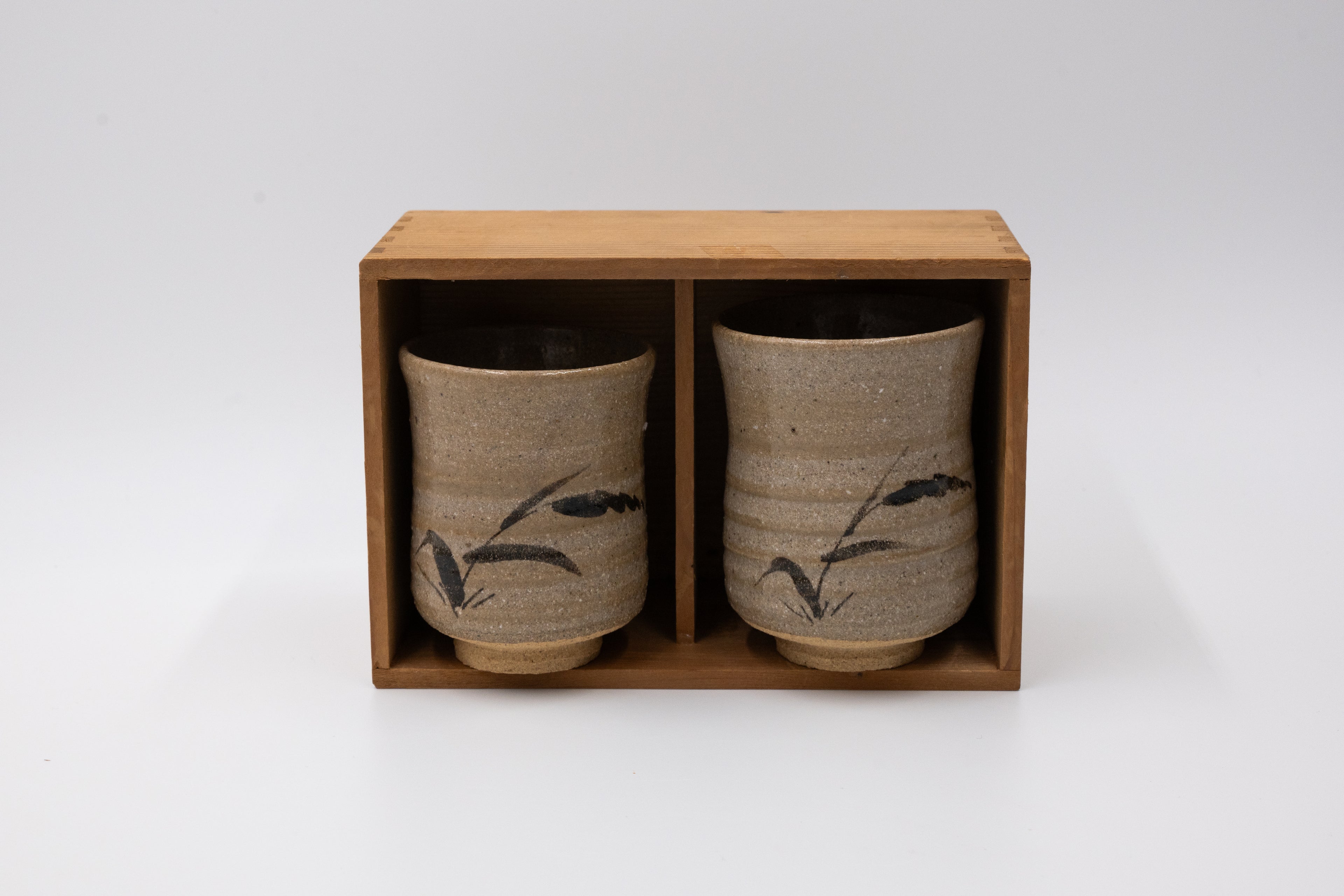 Vintage Japanese Couple’s Tea Cup Set by Tsuruta Yoshirō