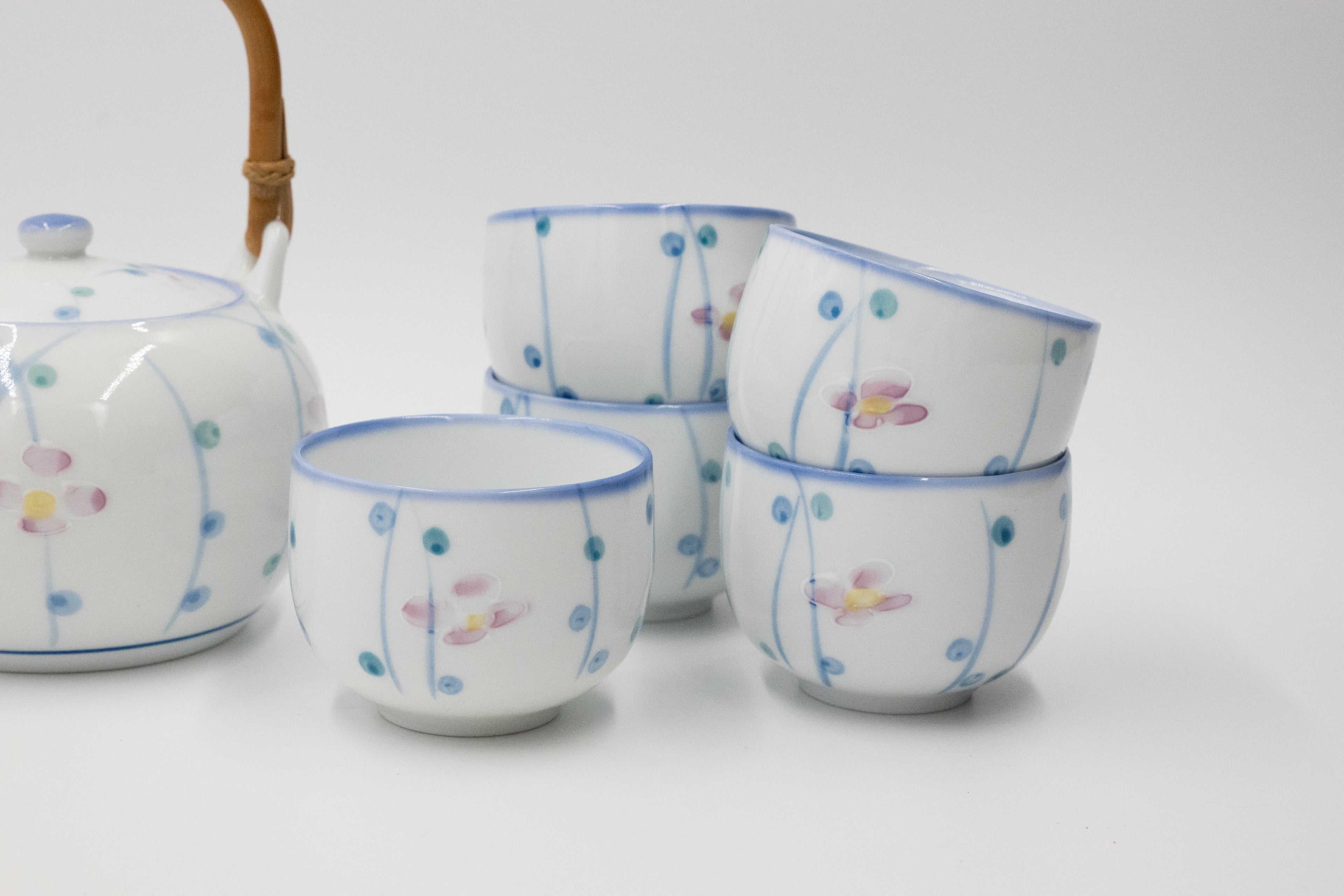 Vintage Japanese Porcelain Teapot & Cup Set