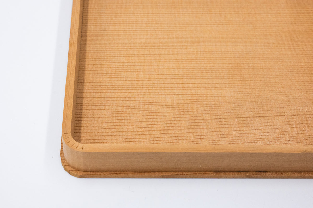 Vintage Japanese Cedar Serving Tray