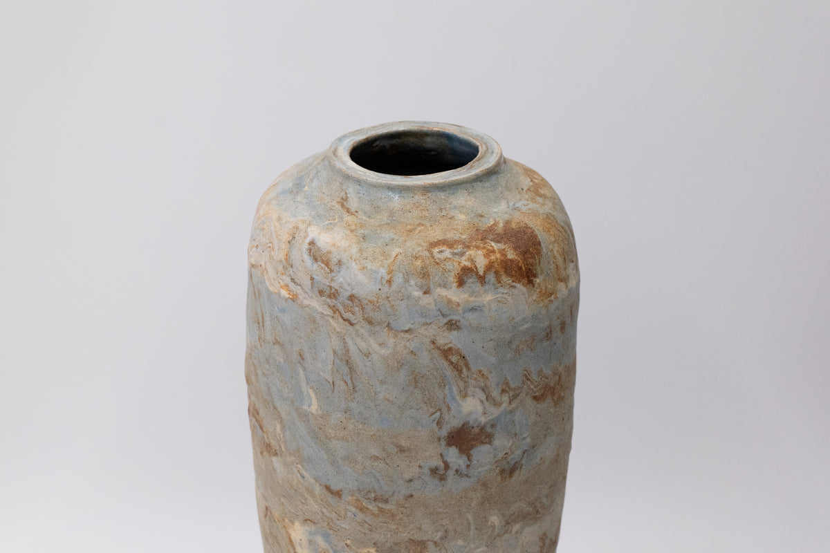 Vintage Japanese Large Flower Vase by Mori Shinsen