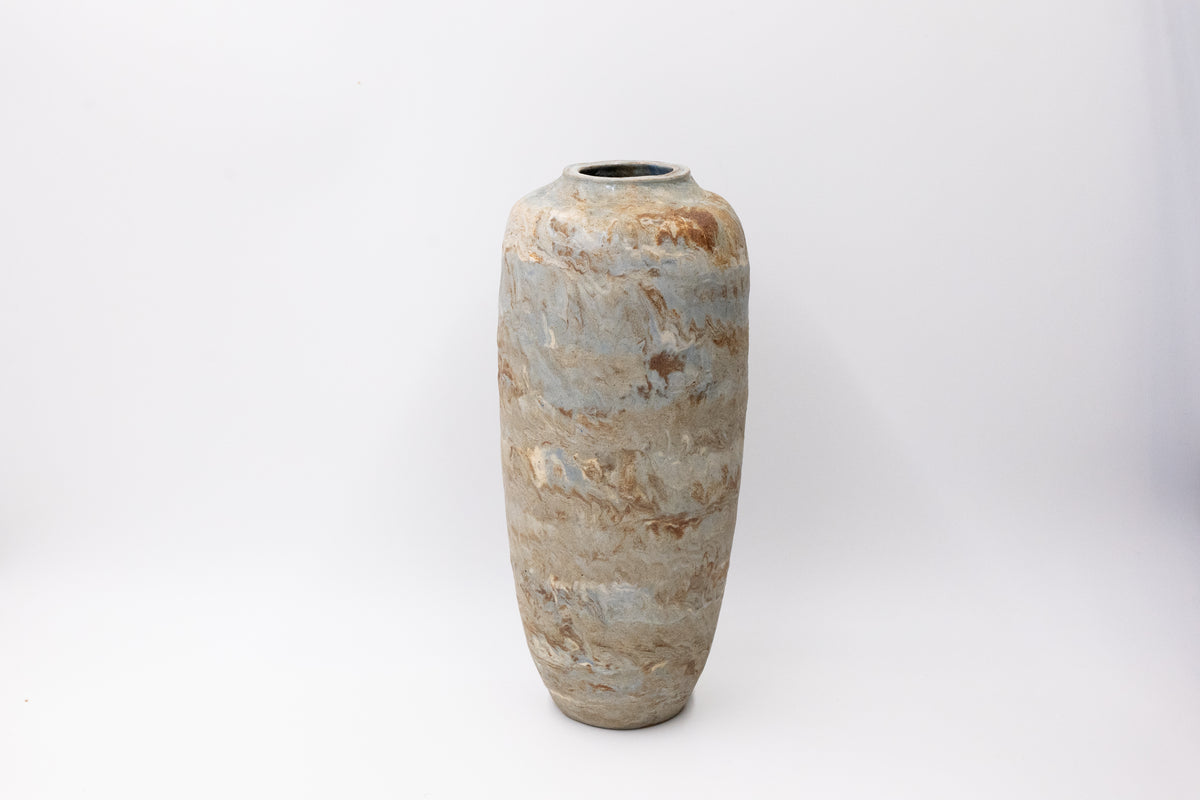 Vintage Japanese Large Flower Vase by Mori Shinsen