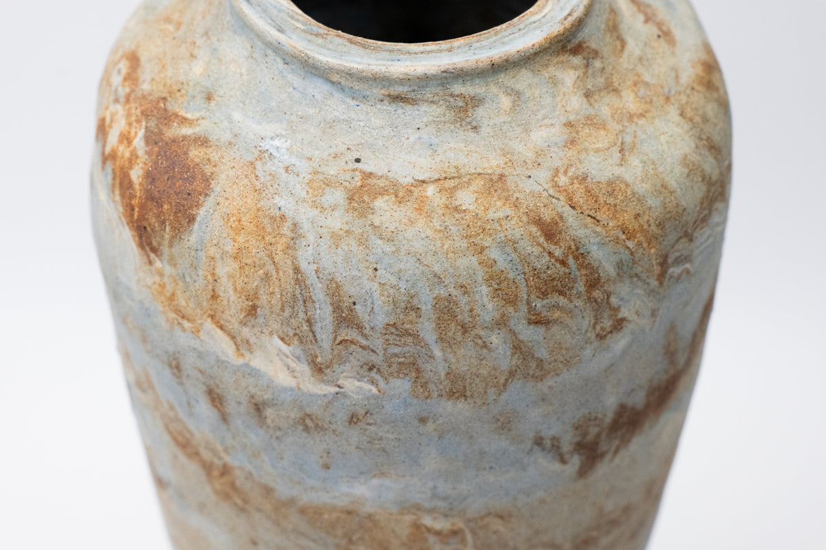 Vintage Japanese Large Flower Vase by Mori Shinsen